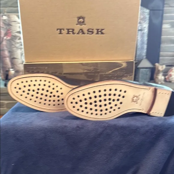 Trask Men's Leather Loafers - Dark Brown.