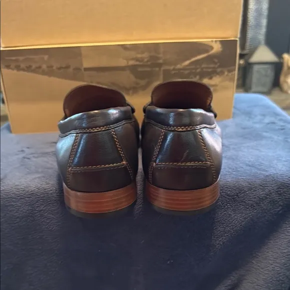 Trask Men's Leather Loafers - Dark Brown.