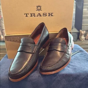 Trask Men's Leather Loafers - Dark Brown.