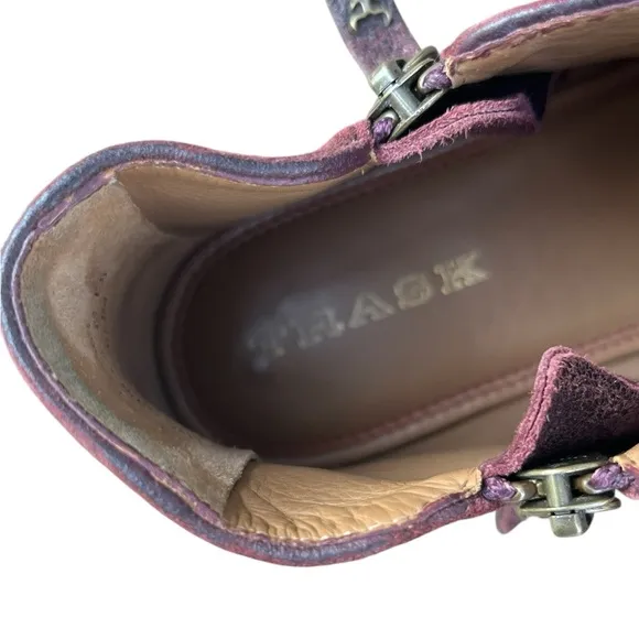 Trask Women Aubrey Suede Ankle Chukka Boots Bootie Maroon Shoes Chukka Zip 9.5M