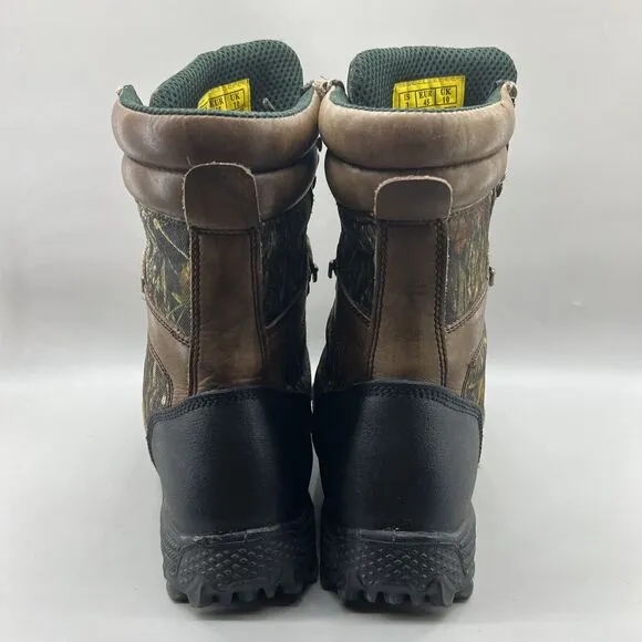 Trekker 2000 Gram Thinsulate Hunting Boots Men's Size 11 W Brown Green Camo High