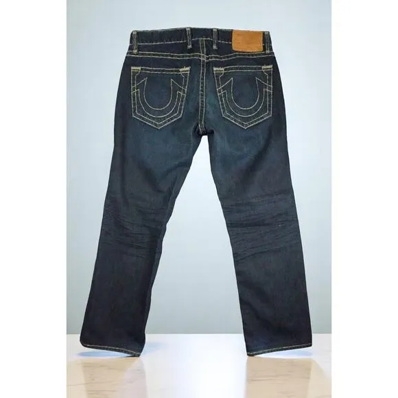 True Religion Brand Jeans Men’s 34 | Dark Wash Straight Leg | Made in USA