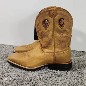 Twisted X Boots Ladies  9&quot; Ruff Stock Honey &amp; Honey WRS0037 Women's Size 8.5