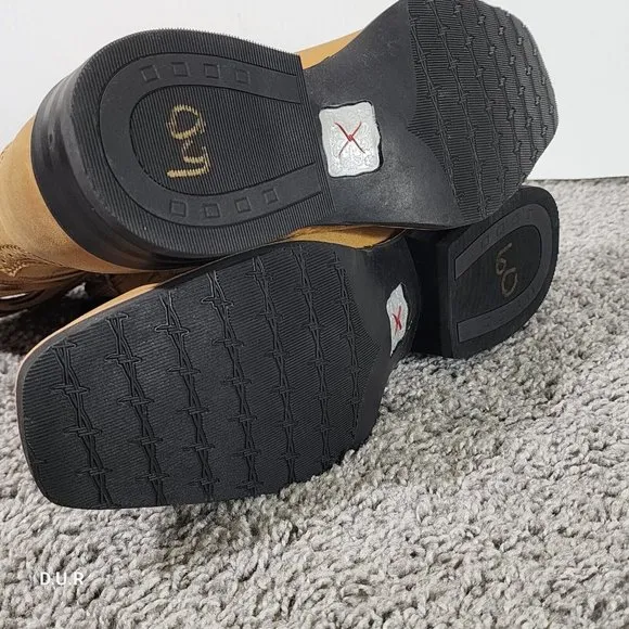 Twisted X Boots Ladies  9&quot; Ruff Stock Honey &amp; Honey WRS0037 Women's Size 8.5
