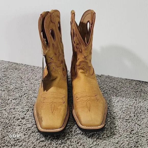 Twisted X Boots Ladies  9&quot; Ruff Stock Honey &amp; Honey WRS0037 Women's Size 8.5