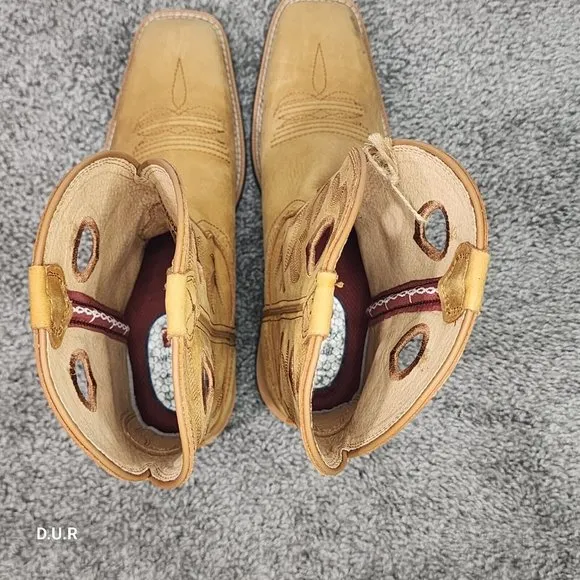 Twisted X Boots Ladies  9&quot; Ruff Stock Honey &amp; Honey WRS0037 Women's Size 8.5