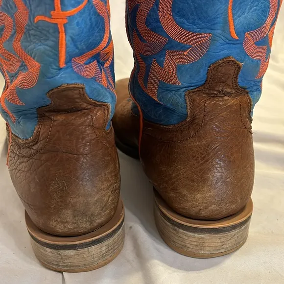 Twisted X Brown and Blue Cowboy Boots