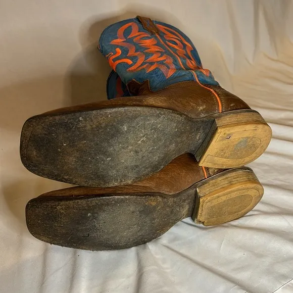 Twisted X Brown and Blue Cowboy Boots