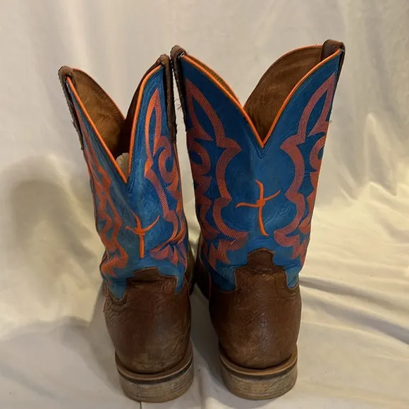 Twisted X Brown and Blue Cowboy Boots