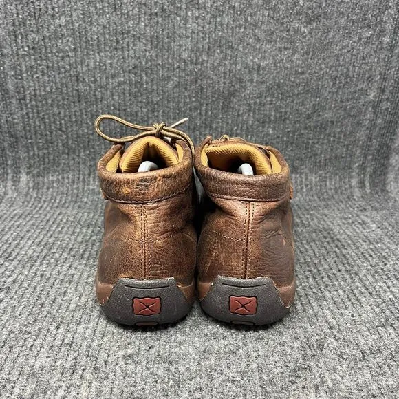Twisted X Driving Mocs Chukka Boots Brown Leather Shoes Mens Size 10 M