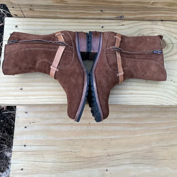 UGG Australia 5604 Brown Endell Harness Biker Surde Shearling boots
