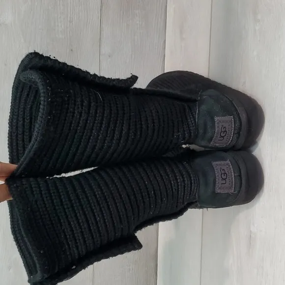 Ugg Australia 5649 Youth Kids Big Girl Sweater Knit Boots shoes sz 4