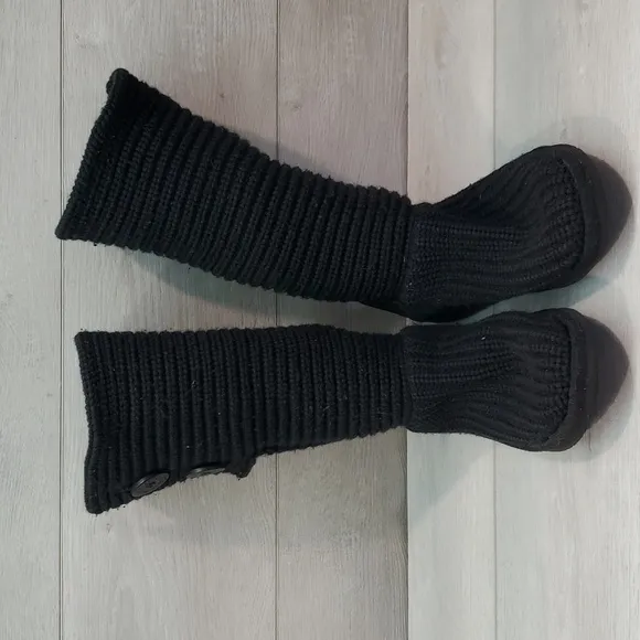 Ugg Australia 5649 Youth Kids Big Girl Sweater Knit Boots shoes sz 4