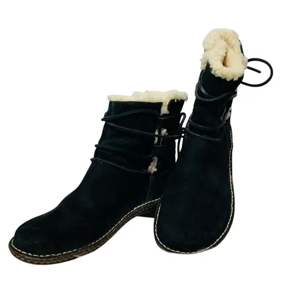 UGG Australia La Jolla Boots Cork Women's Black Sz-9