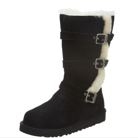 Ugg Australia Women Maddi Leather 1001520 Sheepskin Boots shoes sz 5