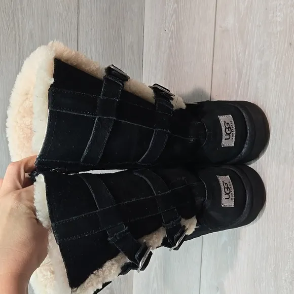 Ugg Australia Women Maddi Leather 1001520 Sheepskin Boots shoes sz 5
