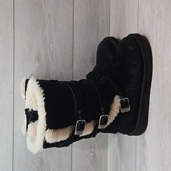 Ugg Australia Women Maddi Leather 1001520 Sheepskin Boots shoes sz 5