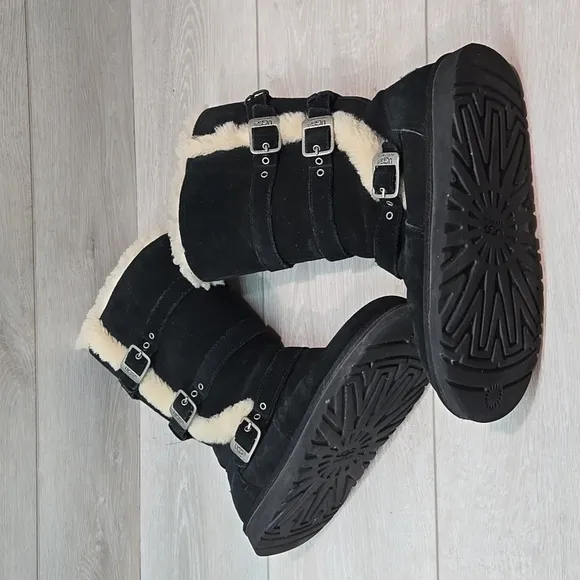 Ugg Australia Women Maddi Leather 1001520 Sheepskin Boots shoes sz 5