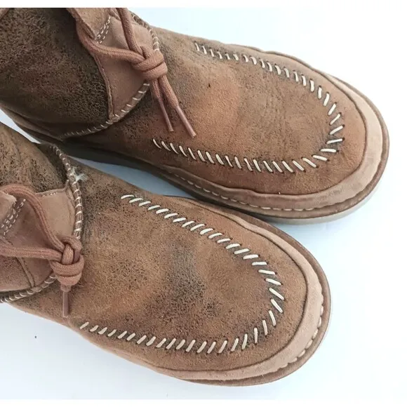 UGG Campfire Crafted Regenerate Boot Goat Suede Sheepskin Lined EU 42 Mens 9