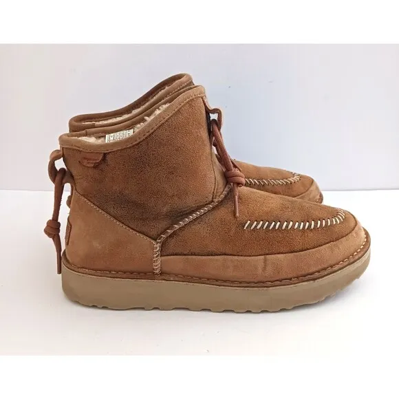 UGG Campfire Crafted Regenerate Boot Goat Suede Sheepskin Lined EU 42 Mens 9