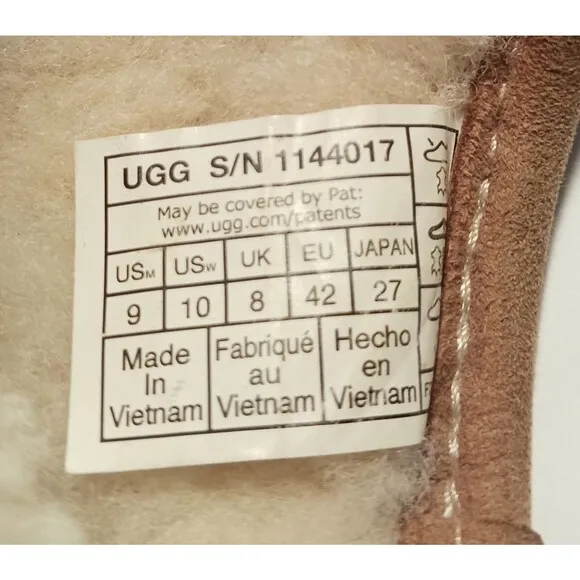 UGG Campfire Crafted Regenerate Boot Goat Suede Sheepskin Lined EU 42 Mens 9