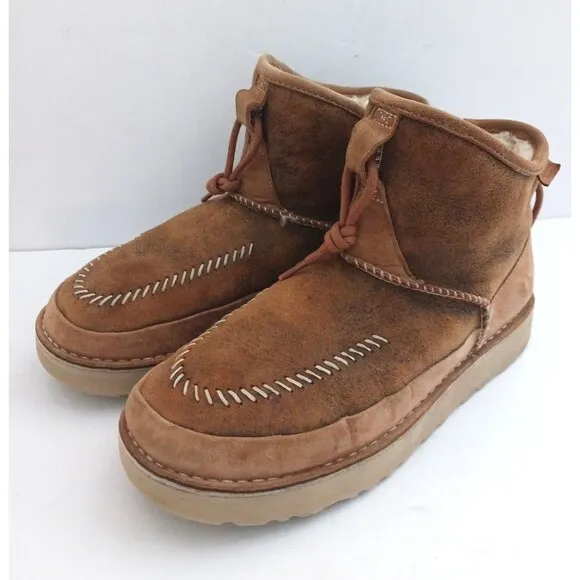 UGG Campfire Crafted Regenerate Boot Goat Suede Sheepskin Lined EU 42 Mens 9