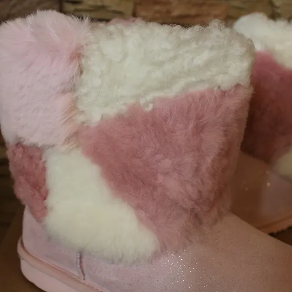 UGG Classic Short PATCHWORK‎ FLUFF Boots NEW!