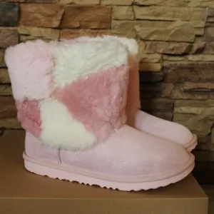 UGG Classic Short PATCHWORK‎ FLUFF Boots NEW!