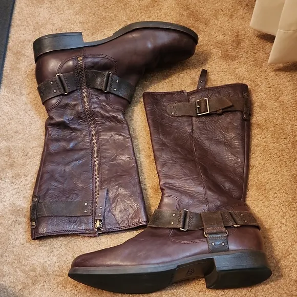 UGG Damien Leather Tall Boots