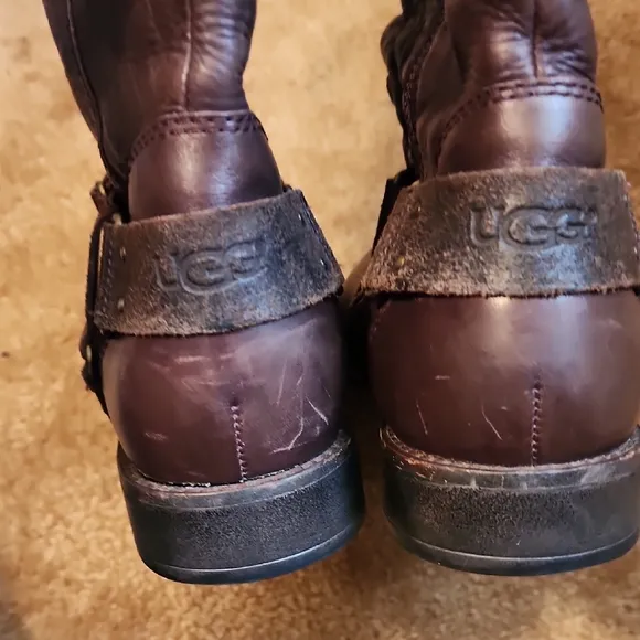 UGG Damien Leather Tall Boots