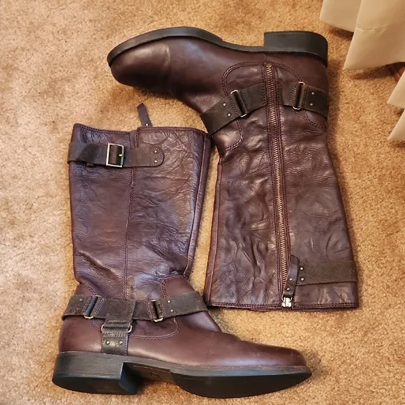 UGG Damien Leather Tall Boots