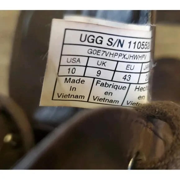 UGG Groveland Chukka Ankle Boots Mens Size 10 Brown