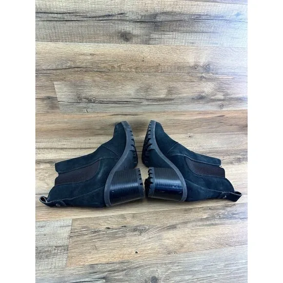 UGG Hazel Women's Waterproof Chelsea Ankle Boots Black Size 10 lightly u…