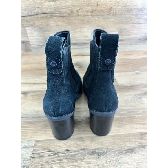 UGG Hazel Women's Waterproof Chelsea Ankle Boots Black Size 10 lightly u…