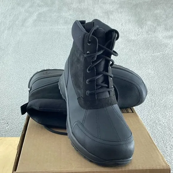UGG Men's Emmett Duck Boot Black 13 Durable Rubber Sole NWOB S016