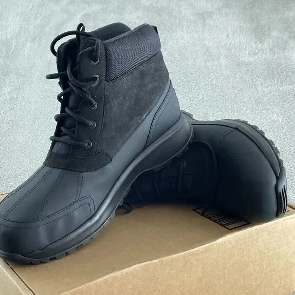 UGG Men's Emmett Duck Boot Black 13 Durable Rubber Sole NWOB S016