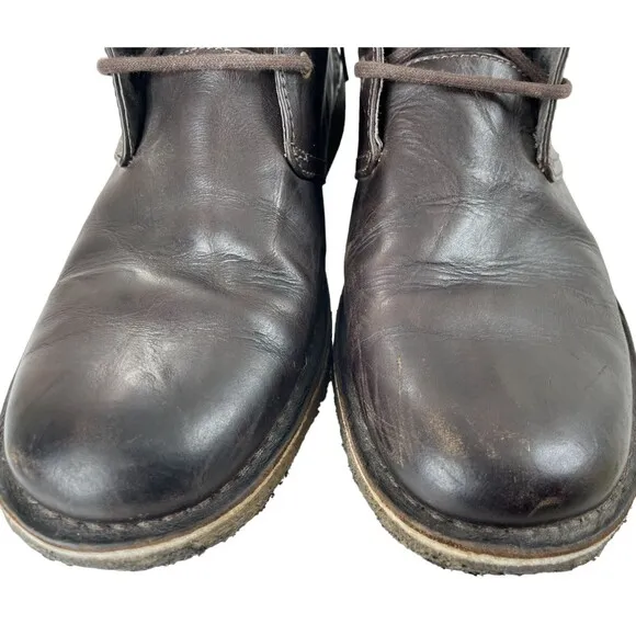Ugg Men's Leighton Brown Leather Waterproof Crepe Sole Chukka Boots Sz 9M (3275)