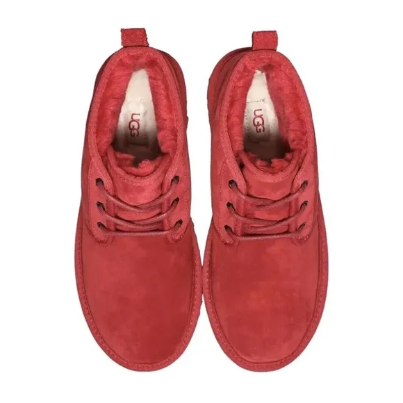 UGG Neumel Red Suede Chukka Ankle Boots Shoes Mens Size 13 New Fast Ship