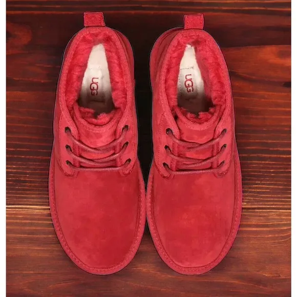 UGG Neumel Red Suede Chukka Ankle Boots Shoes Mens Size 13 New Fast Ship
