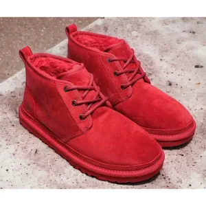UGG Neumel Red Suede Chukka Ankle Boots Shoes Mens Size 13 New Fast Ship