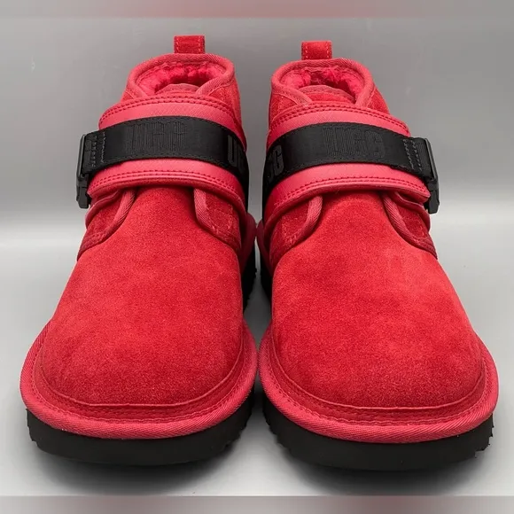 UGG Neumel Snapback Chukka Red Boots Sherpa Wool 1118570- Men’s Size 11 NEW