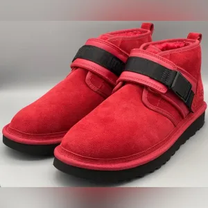 UGG Neumel Snapback Chukka Red Boots Sherpa Wool 1118570- Men’s Size 11 NEW