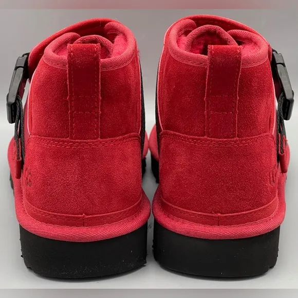 UGG Neumel Snapback Chukka Red Boots Sherpa Wool 1118570- Men’s Size 11 NEW