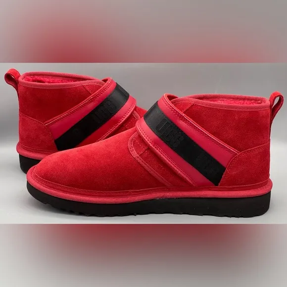 UGG Neumel Snapback Chukka Red Boots Sherpa Wool 1118570- Men’s Size 11 NEW