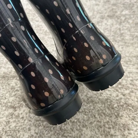 Ugg Shoes Ugg Australia Shaye Charcoal Polka Dot Tall Rubber Rain 11