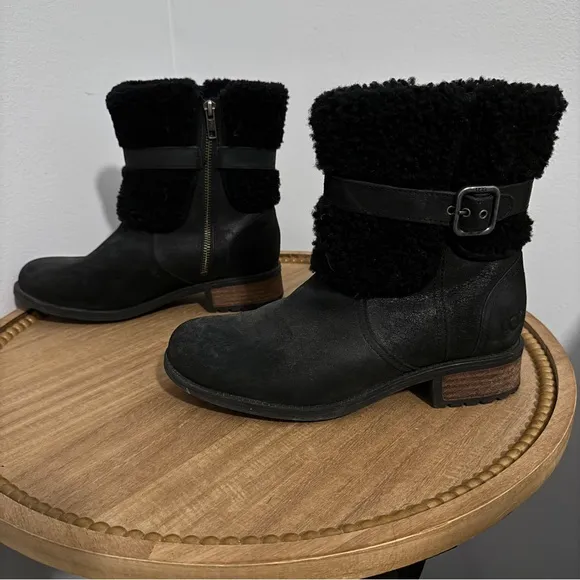 UGG‎ Women Blayre II Shearling GenuineCuff Suede Boots