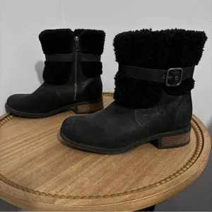 UGG‎ Women Blayre II Shearling GenuineCuff Suede Boots