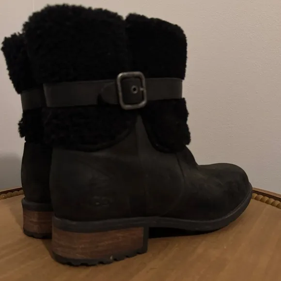 UGG‎ Women Blayre II Shearling GenuineCuff Suede Boots