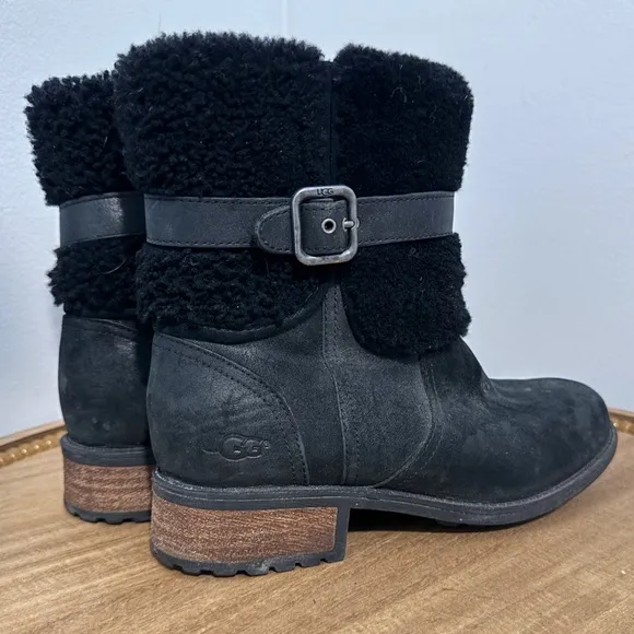 UGG‎ Women Blayre II Shearling GenuineCuff Suede Boots