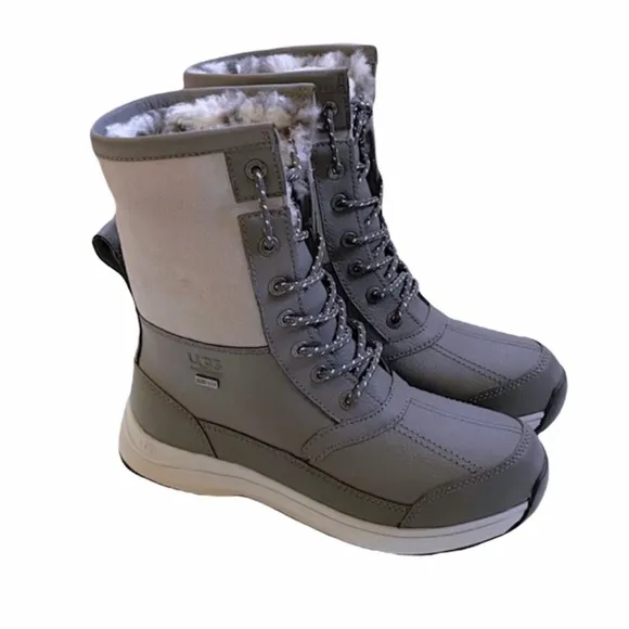 UGG | Zaylee Leopard Waterproof Charcoal Snow Boots NEW